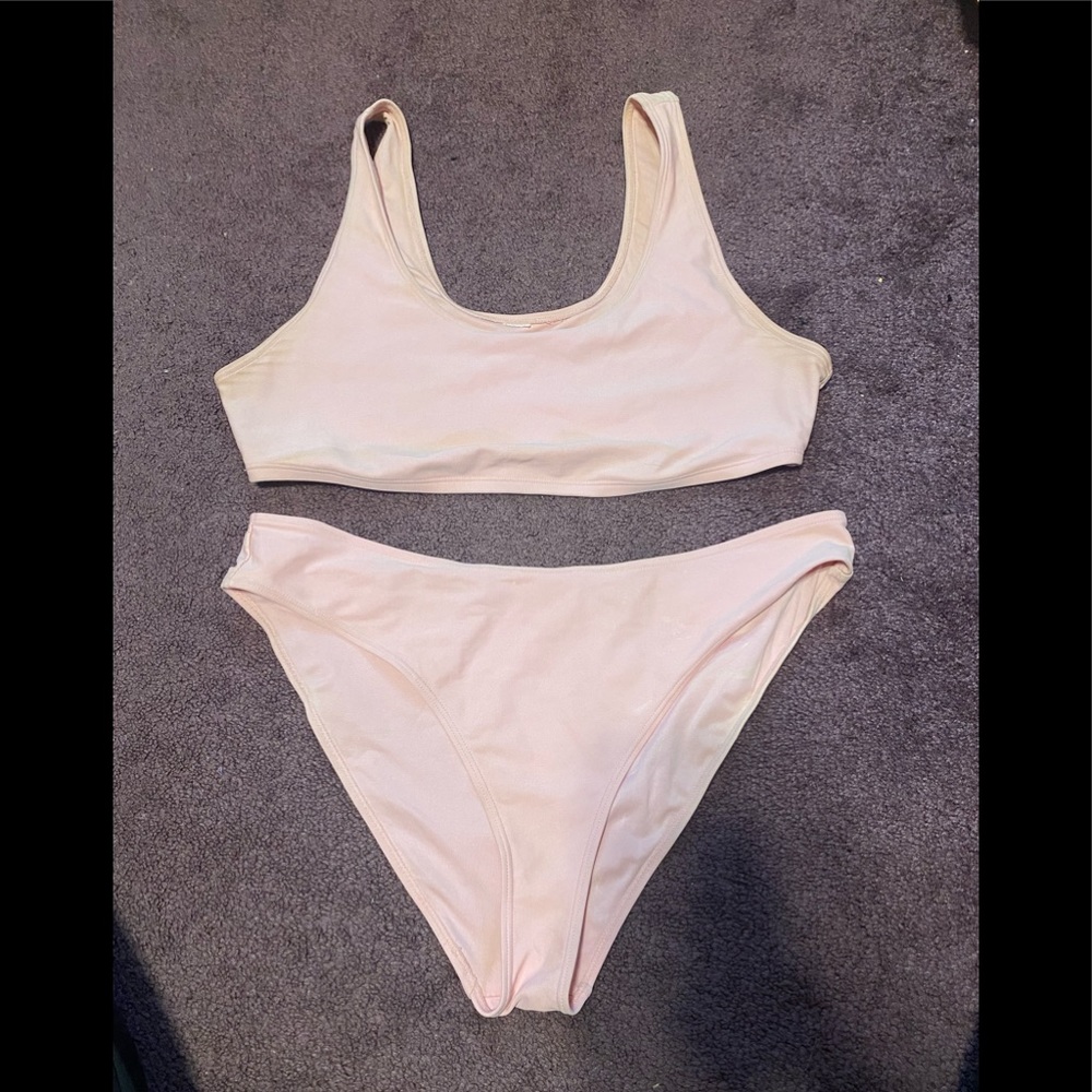 EUC Forever21 scoop neck waisted bikini size 1x